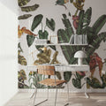 Parrots Jungle, Green Mural Wallpaper - room preview 03