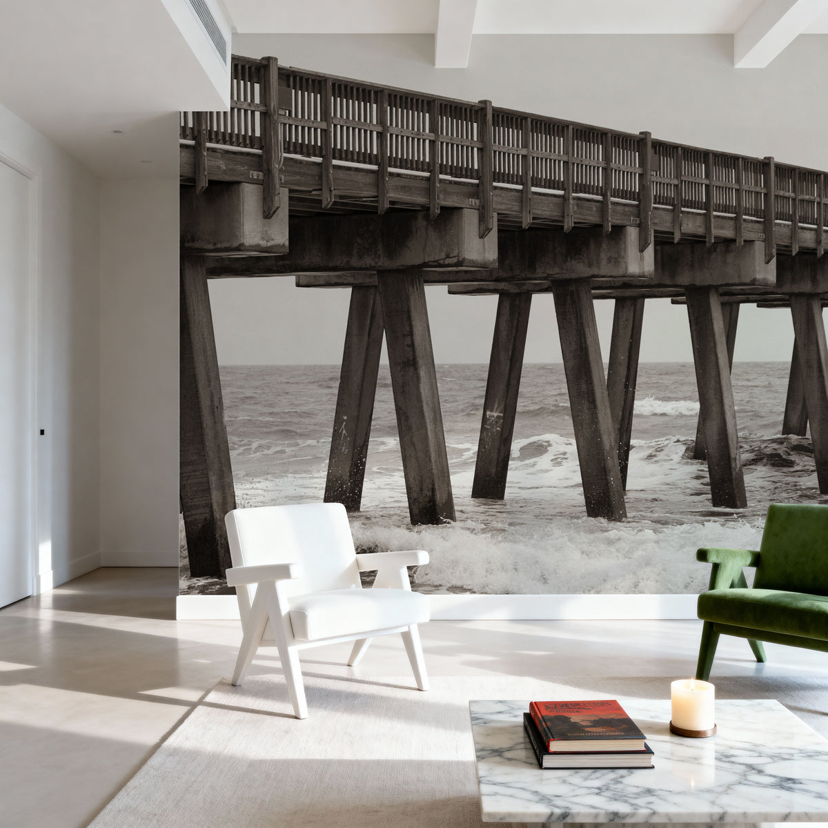 Pier Angles II Mural Wallpaper - room preview 03