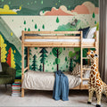 Fantasy Forest Summer Mural Wallpaper - room preview 03