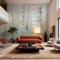 Blue Birch Mural Wallpaper - room preview 03