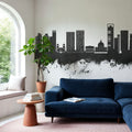Luanda Skyline Black & White Mural Wallpaper - room preview 03