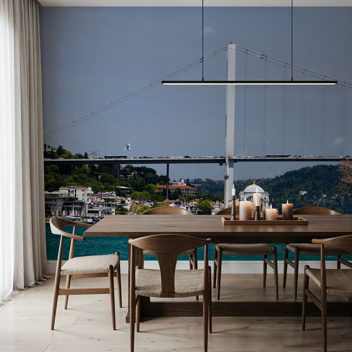 Harbor Bridge Majesty Mural Wallpaper - room preview 03
