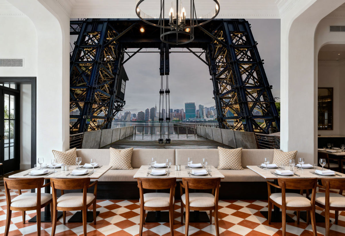 East River Floodgates Mural Wallpaper - room preview 03