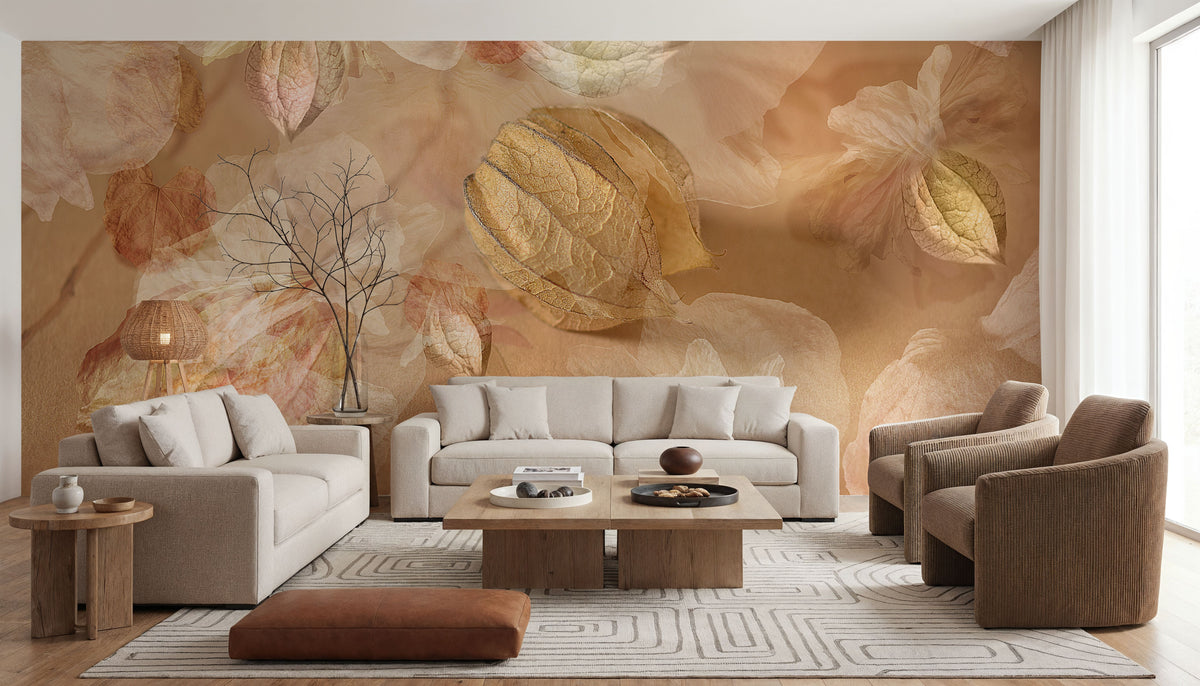 Botanical Fantasy Mural Wallpaper - room preview 03
