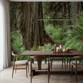 Primeval Forest Path Mural Wallpaper - room preview 03