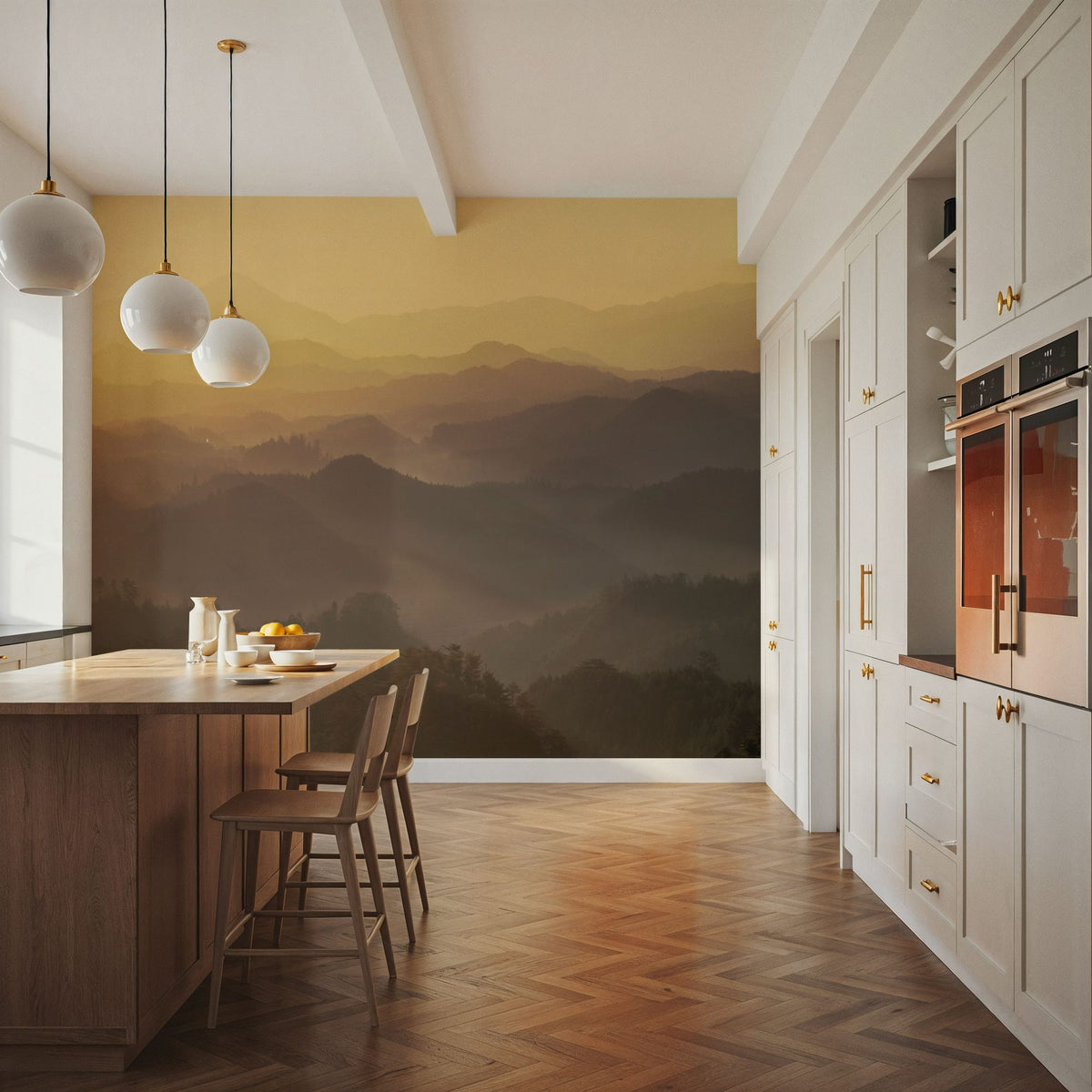 Sea of Clouds Mural Wallpaper - room preview 03