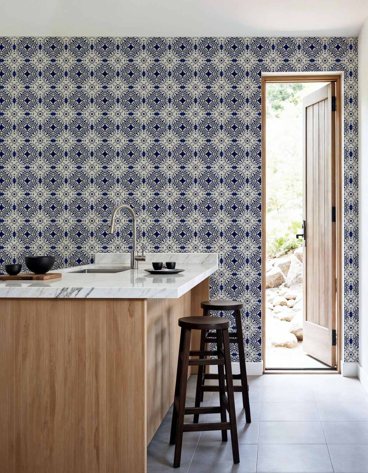 Nara Peony Buds Mural Wallpaper - room preview 03
