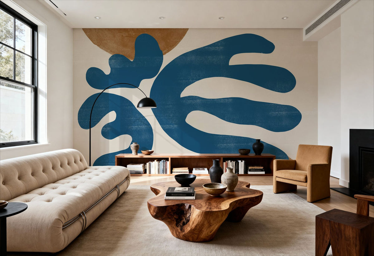 Modern Plant No3 Mural Wallpaper - room preview 03