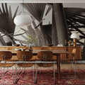 Sepia Palms Mural Wallpaper - room preview 03