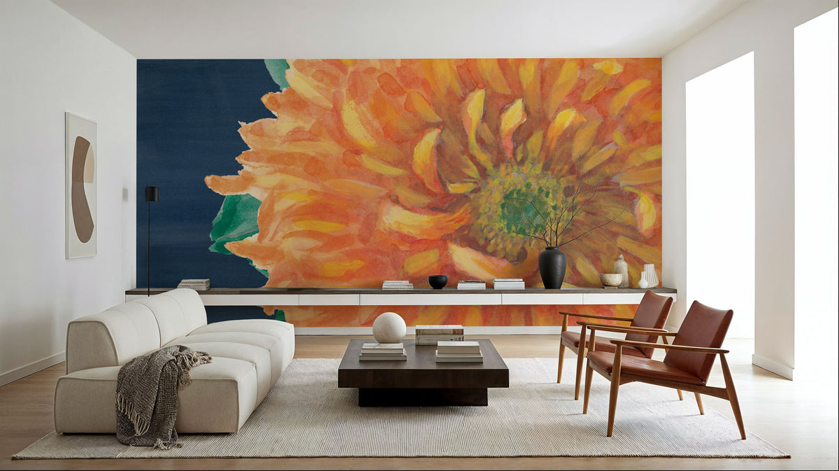 Floral Drama XI Mural Wallpaper - room preview 03