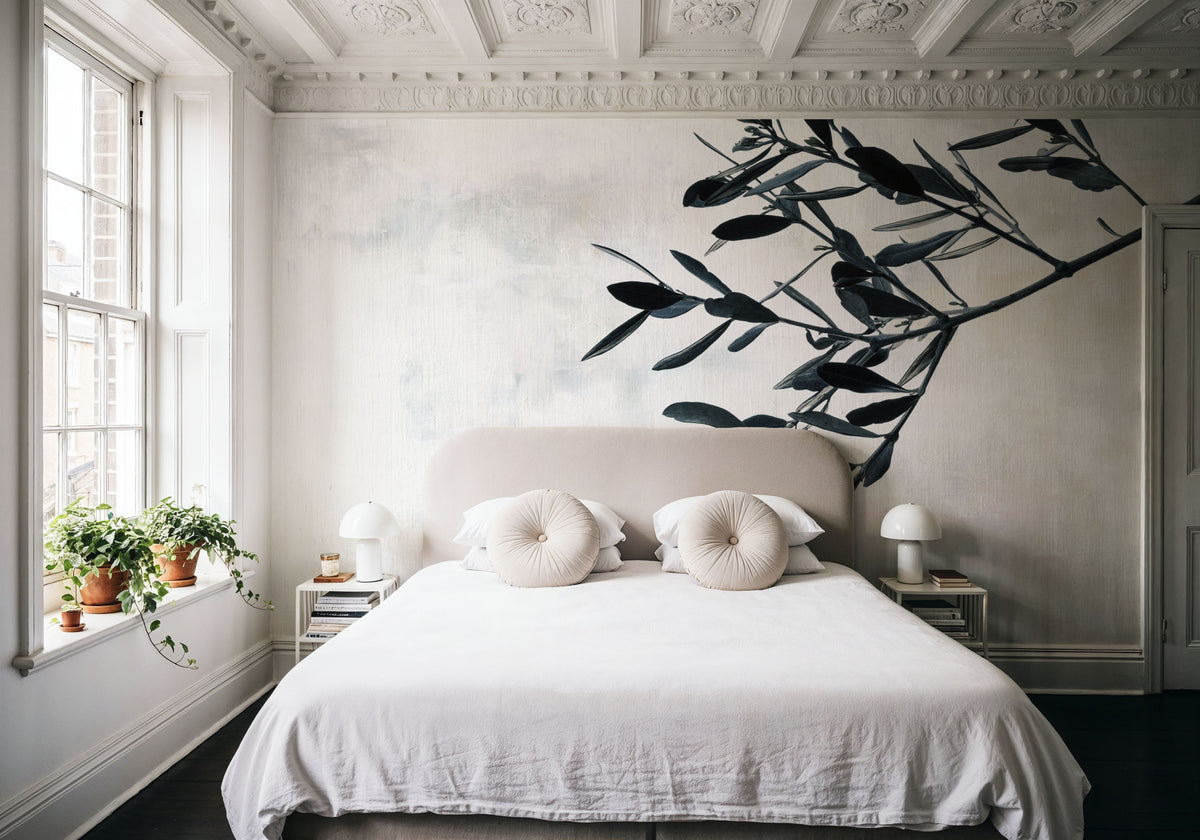 Olive Branch Mural Wallpaper - room preview 03