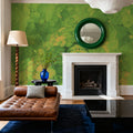 The Bucket of List Green Orange Mural Wallpaper - room preview 03