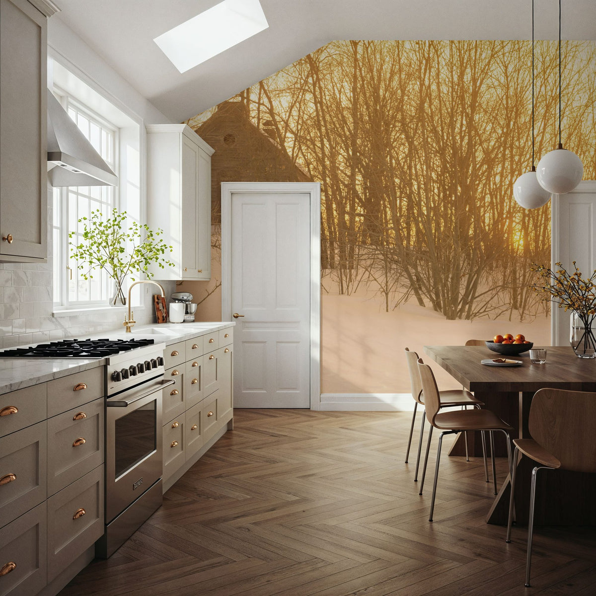 Winter Sanctuary Mural Wallpaper - room preview 03