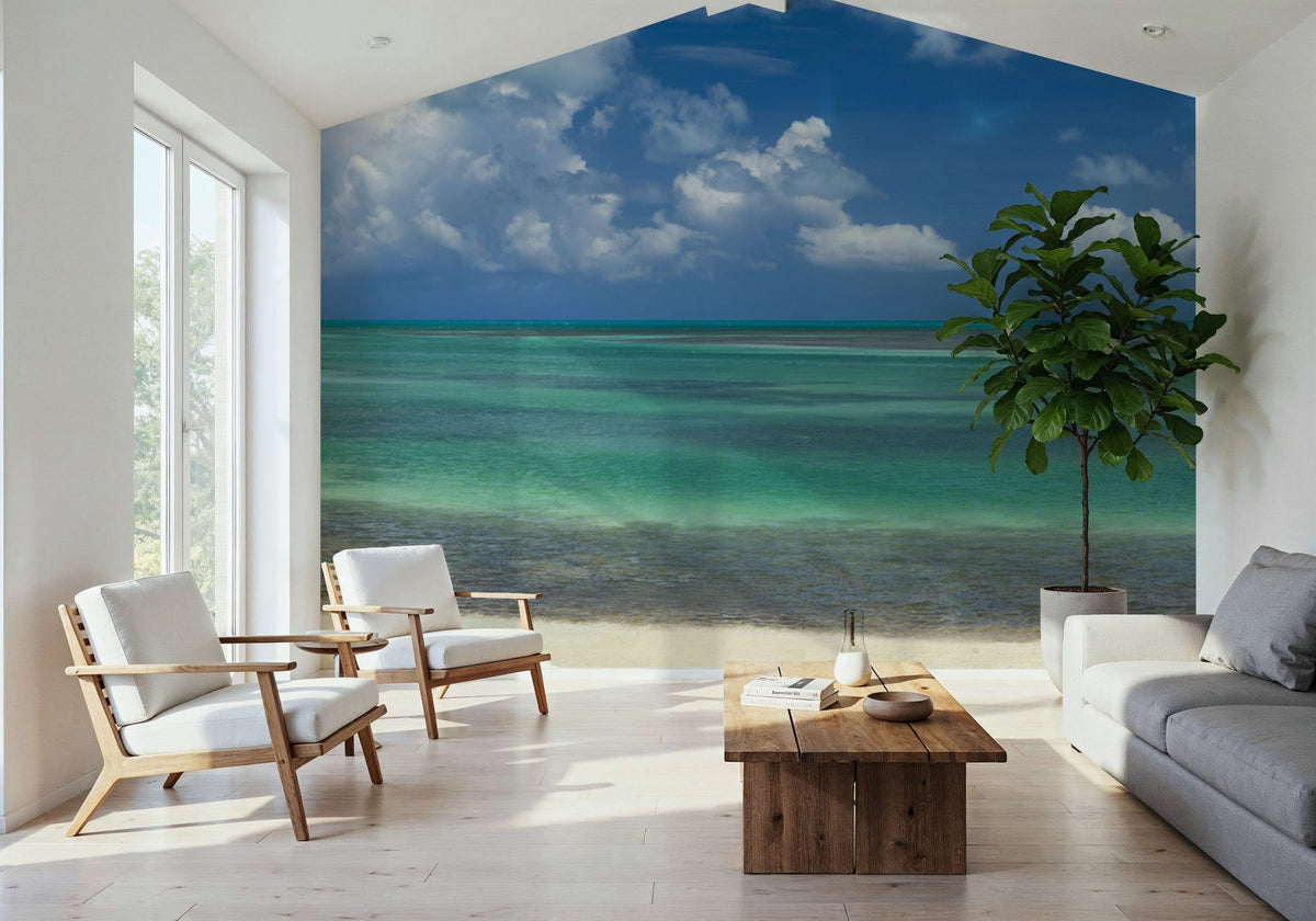 Tropical Paradise Shore Mural Wallpaper - room preview 03