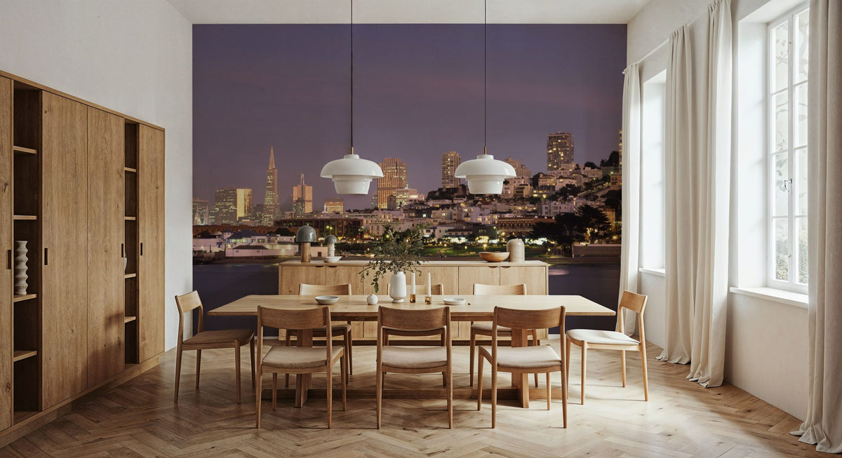 San Francisco Twilight Mural Wallpaper - room preview 03
