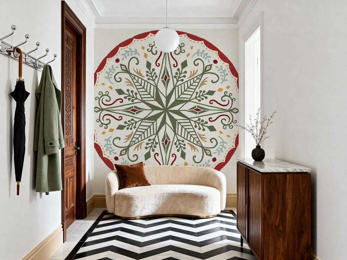 Holiday Form XII Color Mural Wallpaper - room preview 03