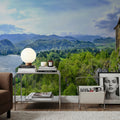 Cliffside Sanctuary Mural Wallpaper - room preview 03
