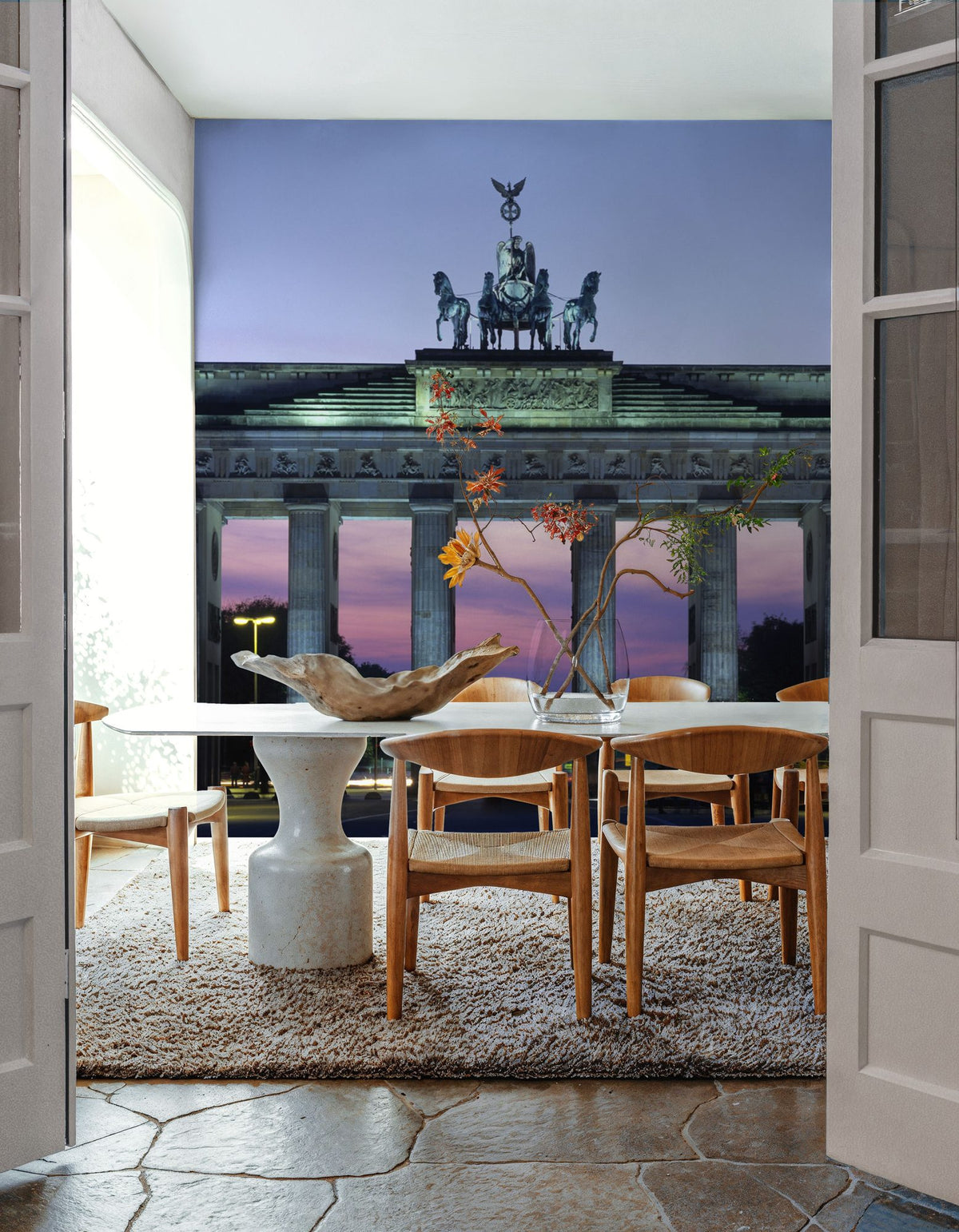 Brandenburg Gate Twilight Mural Wallpaper - room preview 03