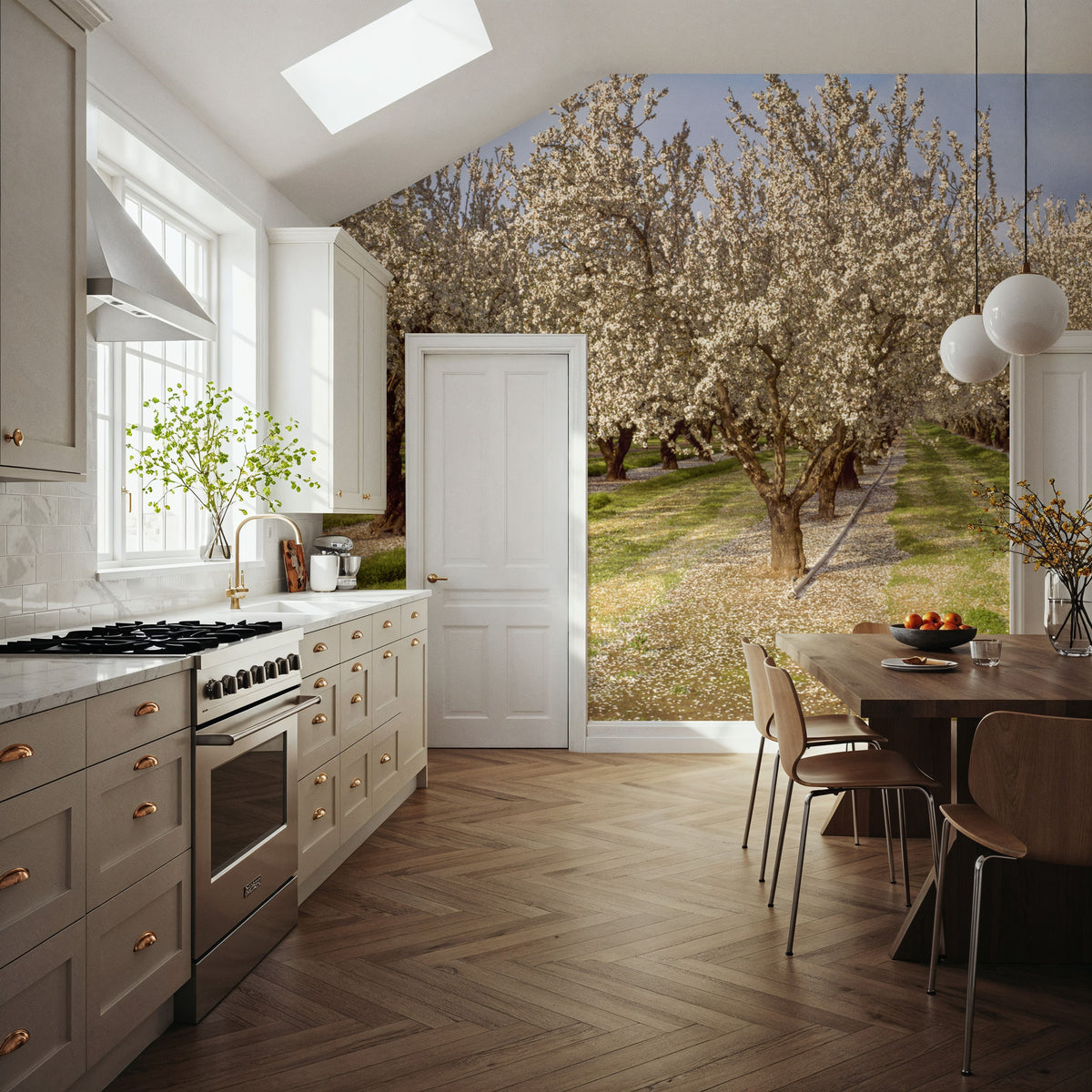 Blooming Almond Grove Mural Wallpaper - room preview 03