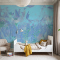 Dream Lupine, Light Turqouise Mural Wallpaper - room preview 03