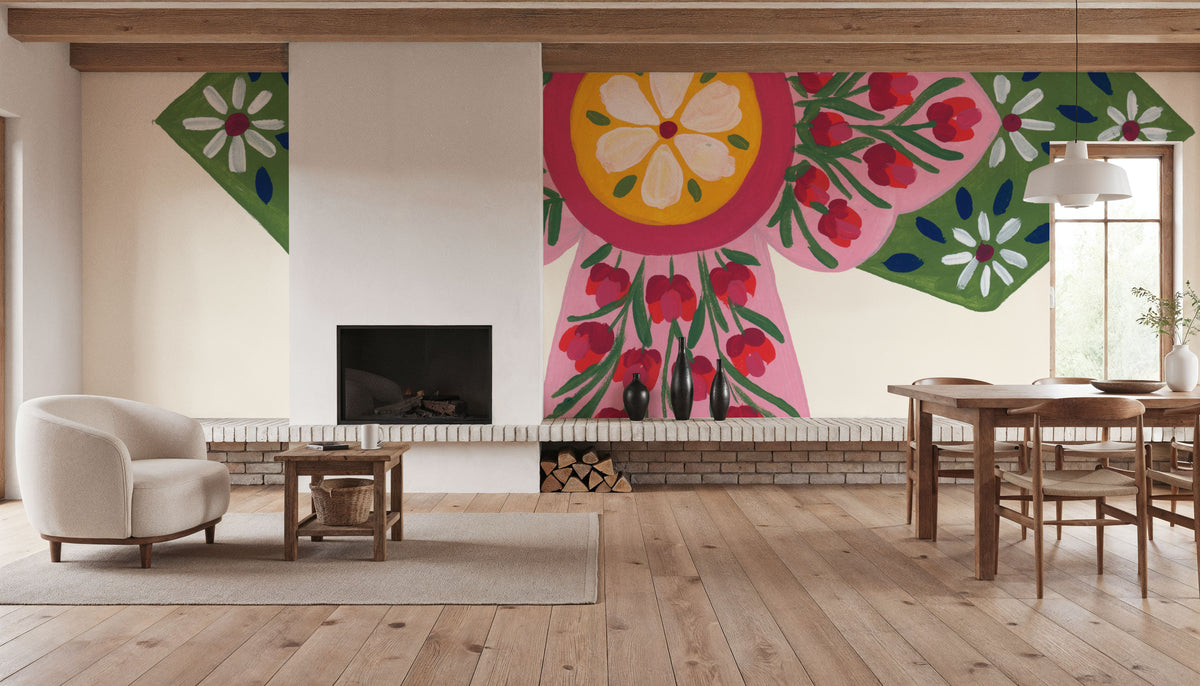 Blooming Cross II Mural Wallpaper - room preview 03