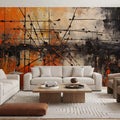 Burning Sky Mural Wallpaper - room preview 03