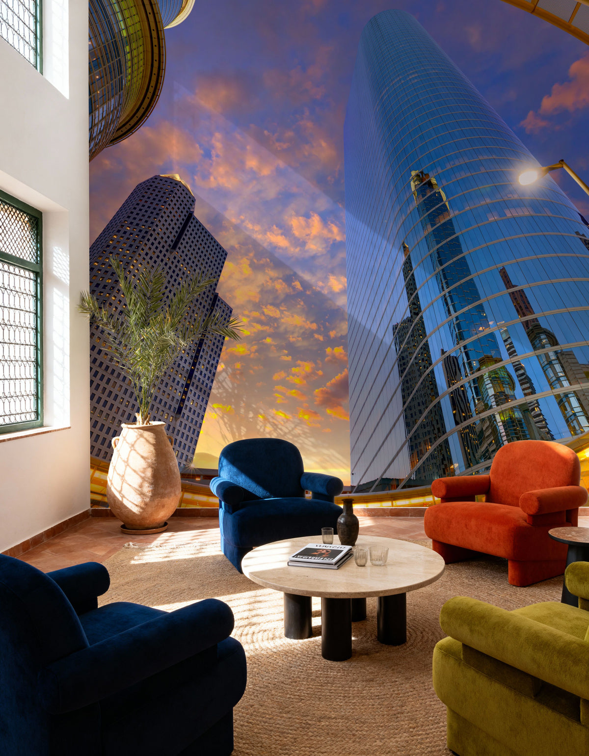 Texan Skyscrapers Mural Wallpaper - room preview 03
