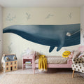 Ocean Life Whale Mural Wallpaper - room preview 03