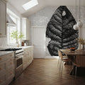 Frozen Leaf Mural Wallpaper - room preview 03