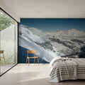 Skiing the Alps Mural Wallpaper - room preview 03