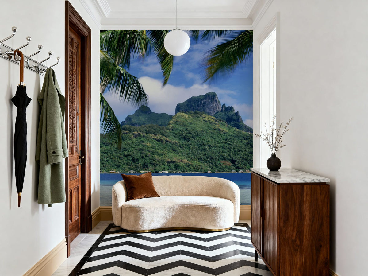 Island Paradise Palms Mural Wallpaper - room preview 03