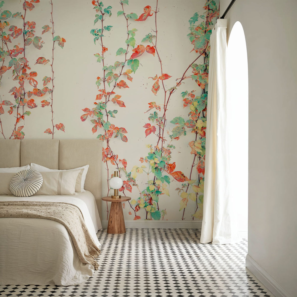 Creeper Leaves Mural Wallpaper - room preview 03
