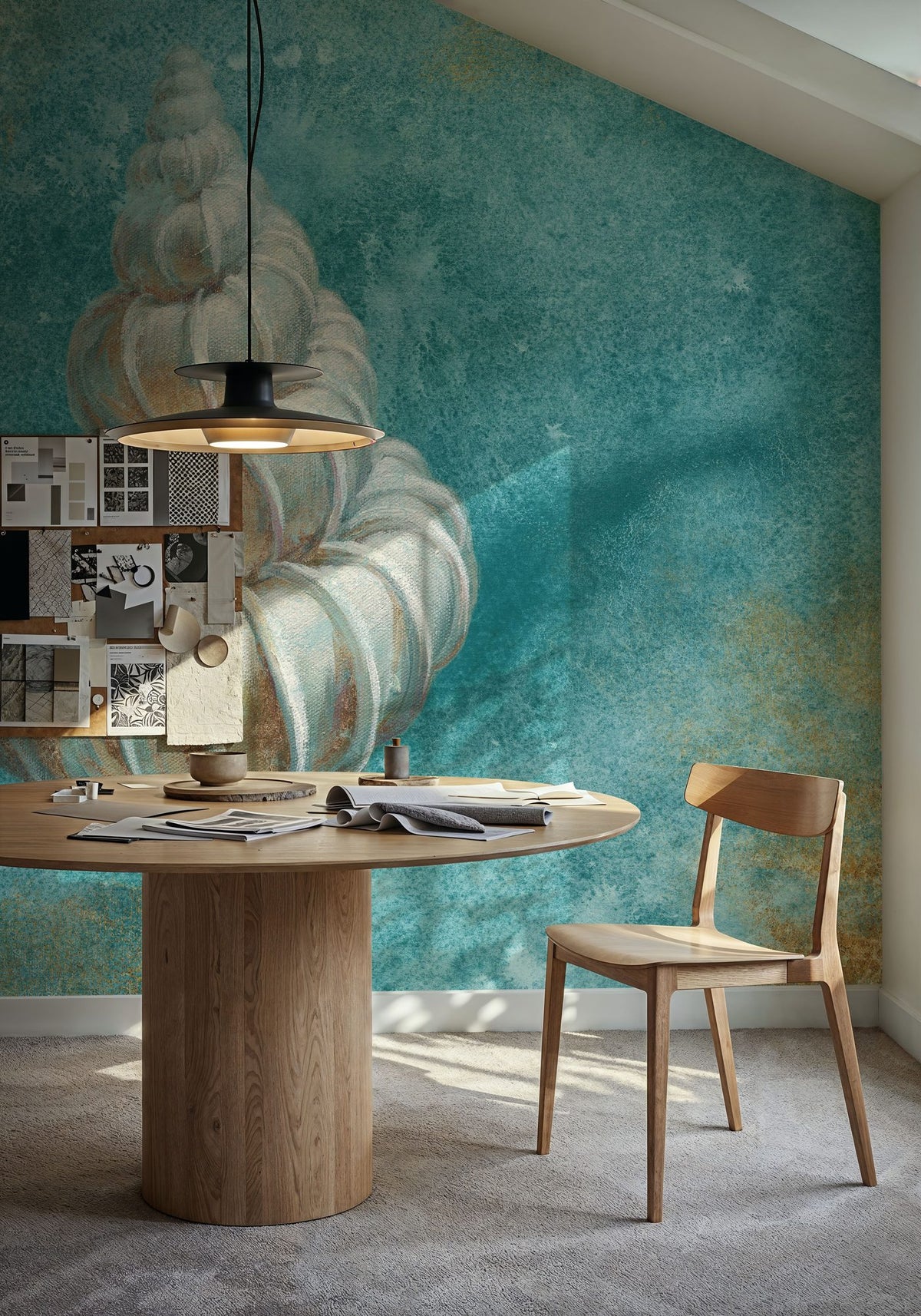 Treasures From the Sea Aqua I Mural Wallpaper - room preview 03