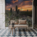 Sunset Moonrise Mural Wallpaper - room preview 03