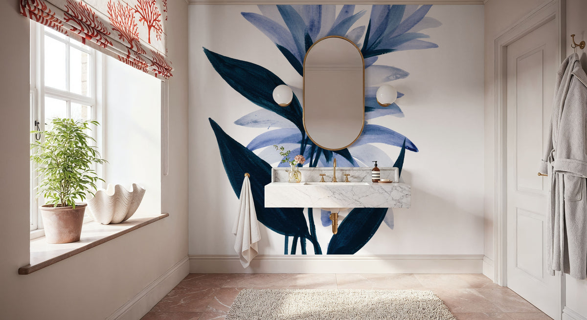 Midnight Blossoms I Mural Wallpaper - room preview 03