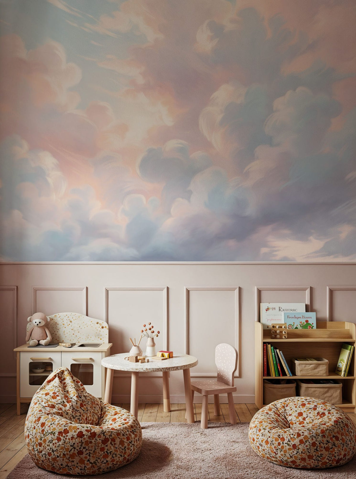 Clouding, Bright Mural Wallpaper - room preview 03
