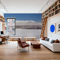 Snowy Mountain Ranch Mural Wallpaper - room preview 03