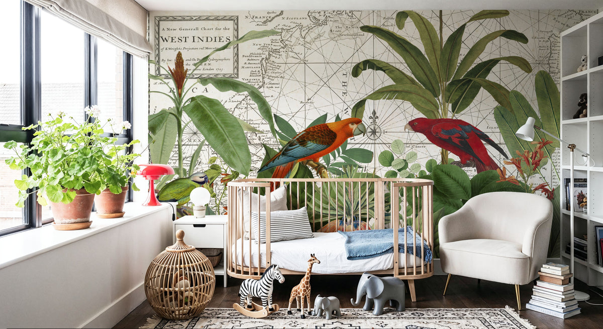 Exotic Wildlife VI Mural Wallpaper - room preview 03
