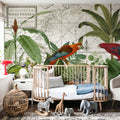 Exotic Wildlife VI Mural Wallpaper - room preview 03