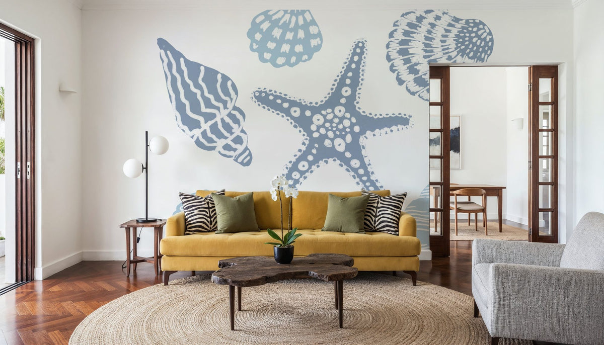 Shells on the Shore II Mural Wallpaper - room preview 03