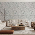 Forest Cabins, Grey Mural Wallpaper - room preview 03