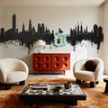 Wroclaw Poland Skyline Black & White Mural Wallpaper - room preview 03