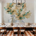 Pampas and Eucalyptus Bouquets Mural Wallpaper - room preview 03