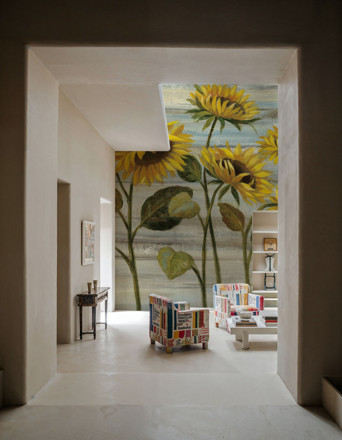 Cottage Sunflowers Mural Wallpaper - room preview 03