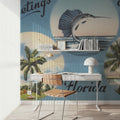 Greetings From Florida Wildlife Mural Wallpaper - room preview 03
