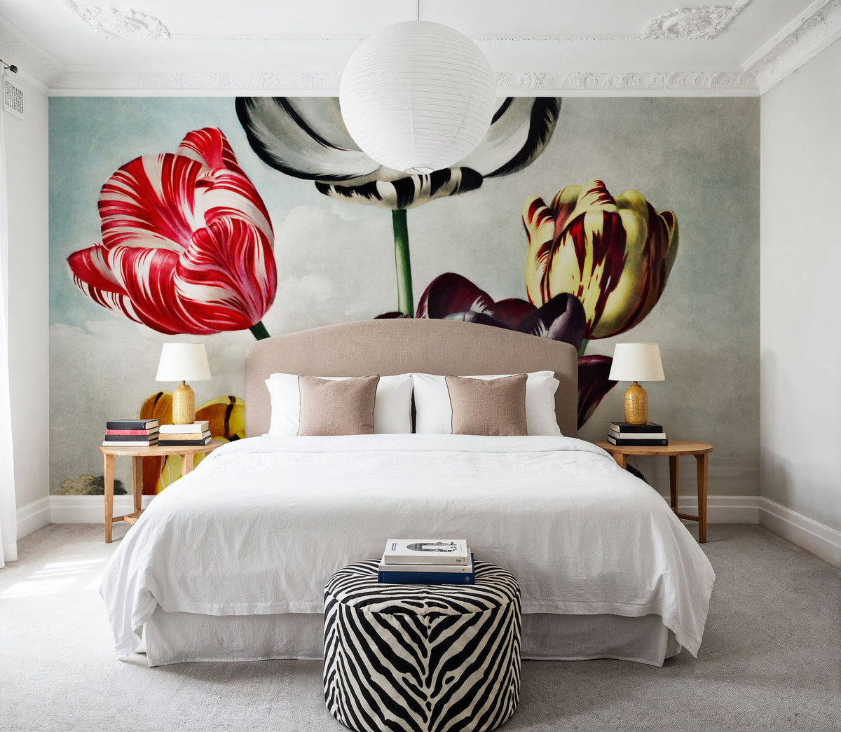 Temple of Flora Tulips Mural Wallpaper - room preview 03