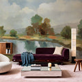 River and Clouds Mural Wallpaper - room preview 03