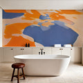 Gemini Orange Mural Wallpaper - room preview 03