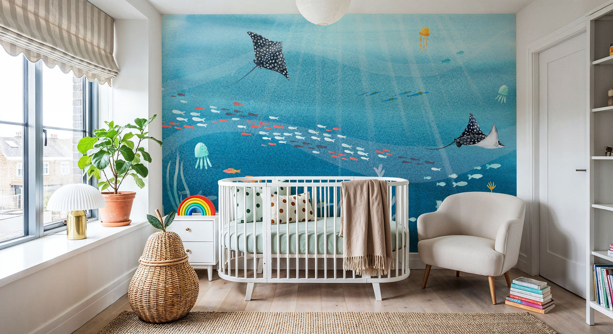 Underwater Sea Life Scenery Mural Wallpaper - room preview 03