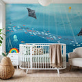 Underwater Sea Life Scenery Mural Wallpaper - room preview 03